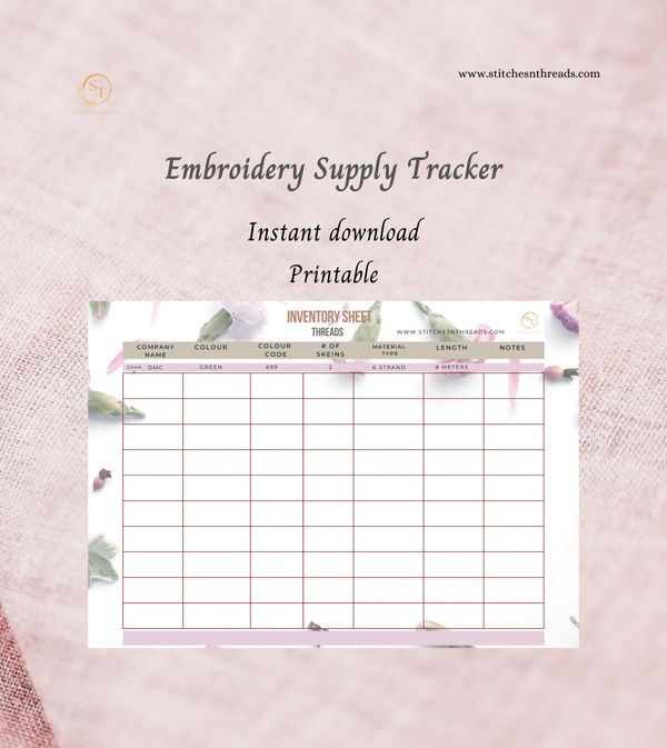 Keeping Your Embroidery Supplies Tracked